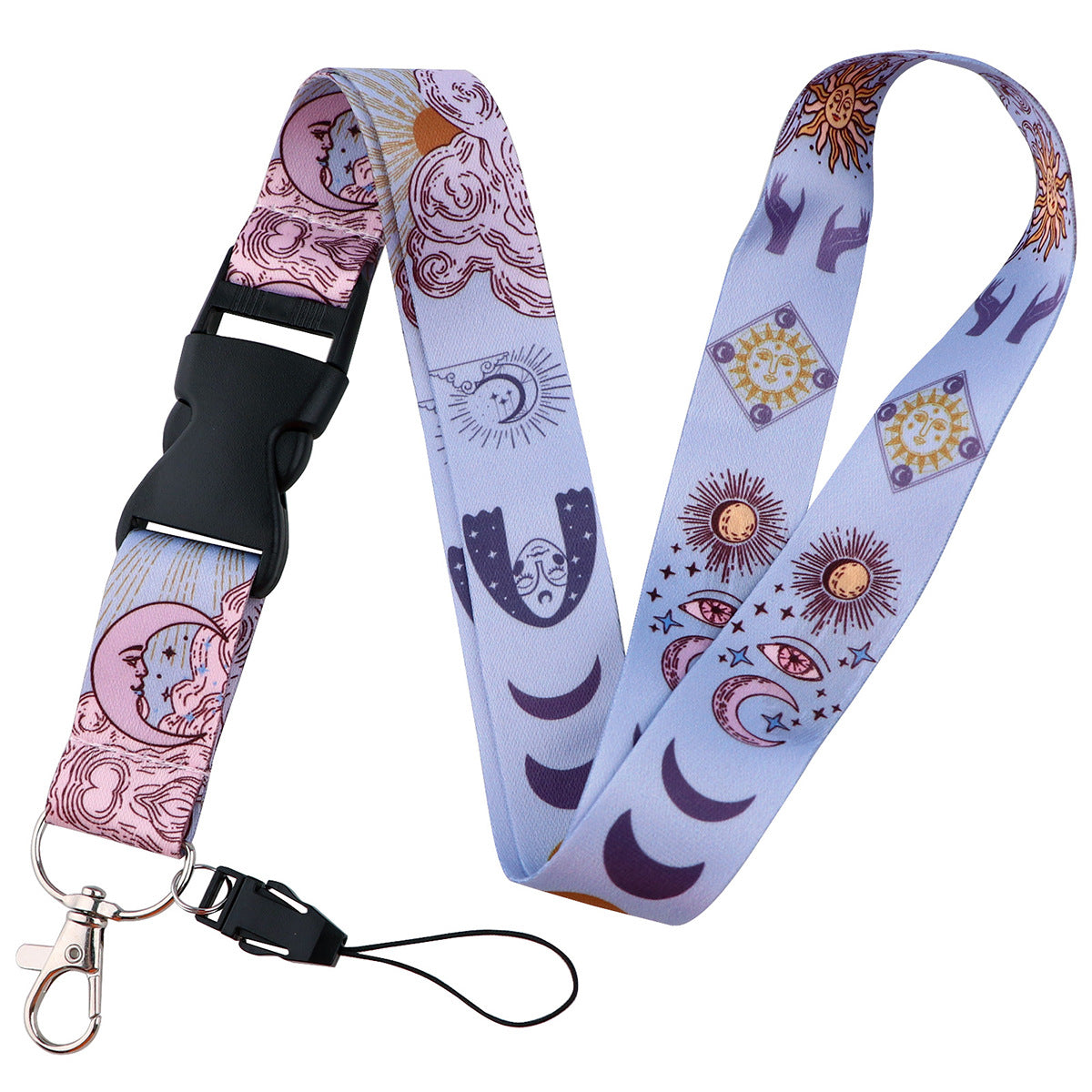 Wholesale Moon Buckle Mobile Phone Lanyard Brand Work Card Exhibition Card Bus Campus Cute Card Holder